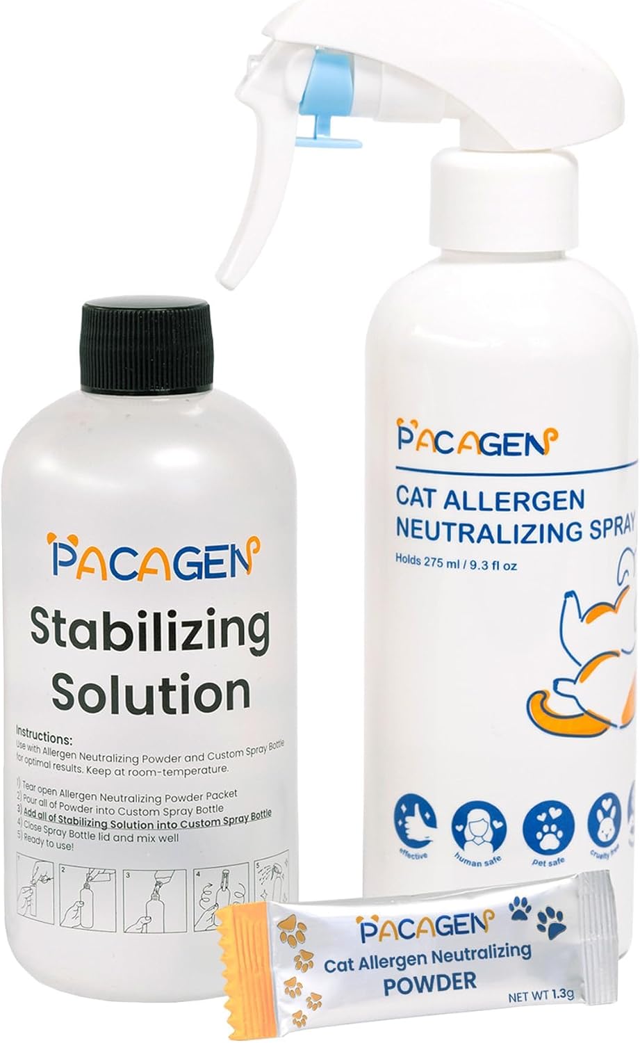 pacagen cat allergen neutralizing spray for humans, main product view