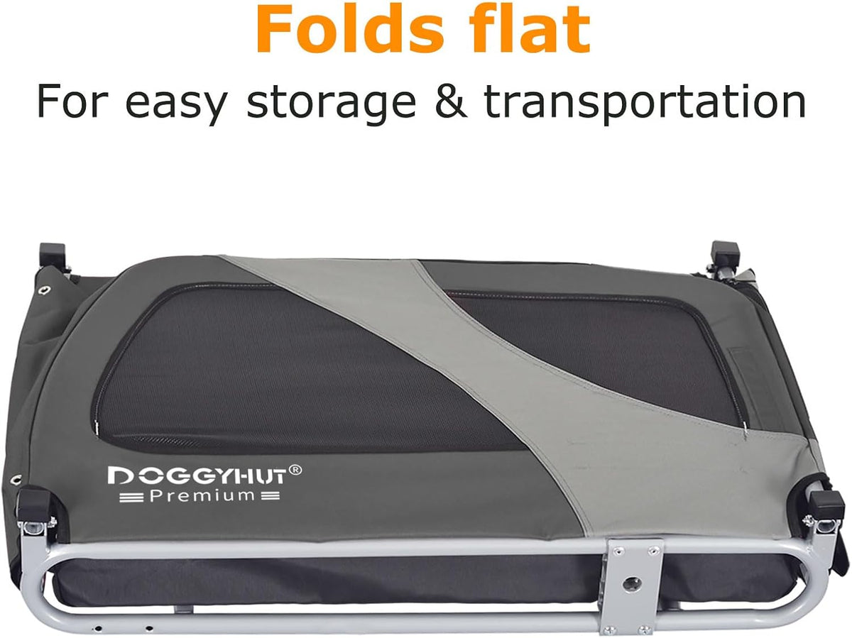doggyhut® premium x large pet bike trailer up, package contents