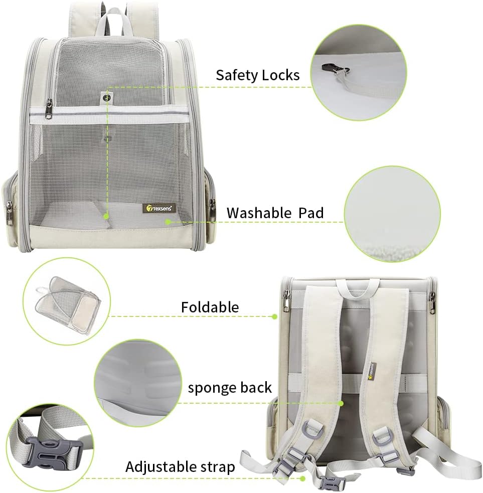texsens innovative traveler bubble backpack pet carriers for, side view