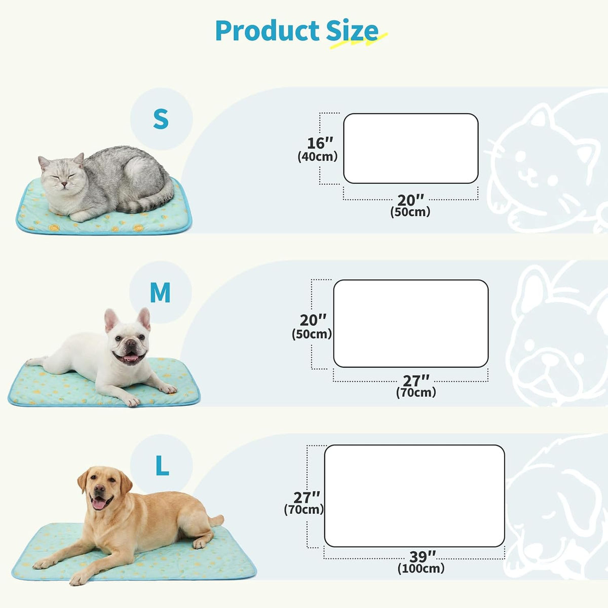 nwk pack of 4 pet cooling mat q-max>0.345, close-up detail