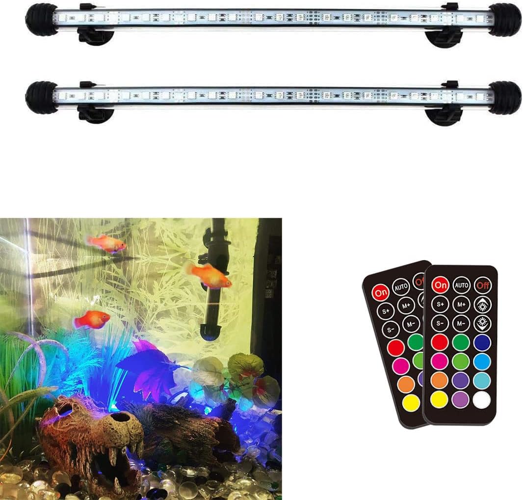 led aquarium light, 2 pack 15 inches fish, main product view
