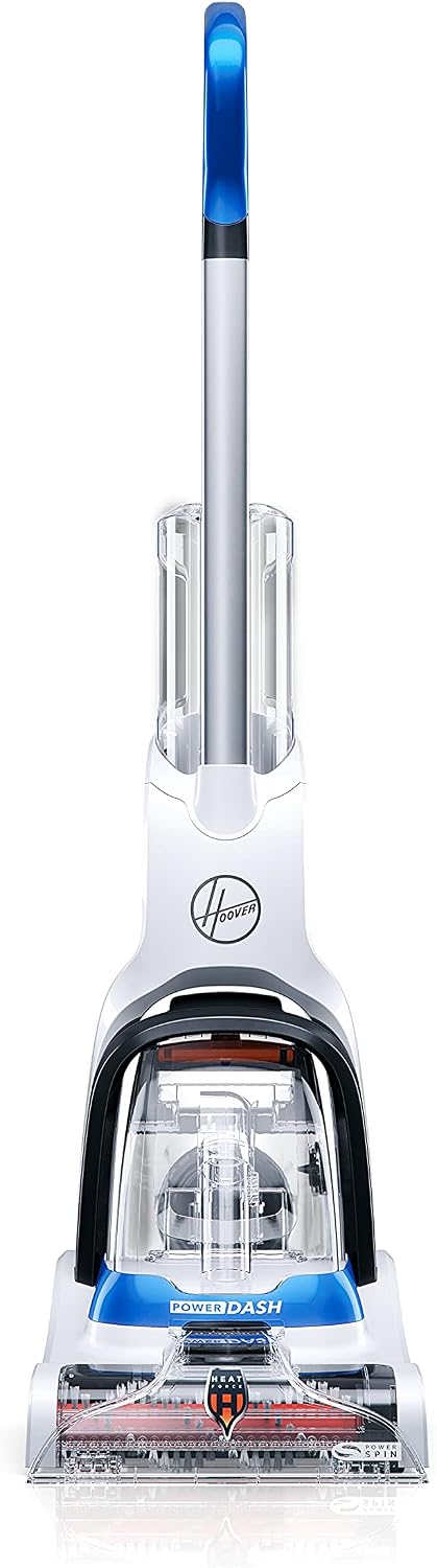 hoover powerdash pet compact carpet cleaner, shampooer machine shown in use