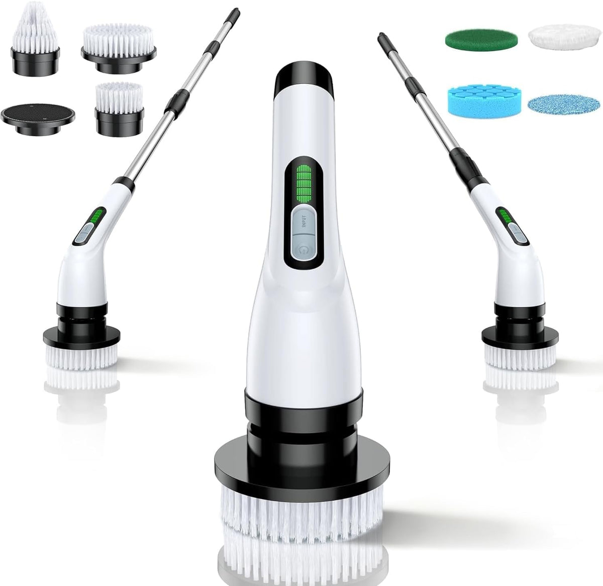 electric spin scrubber for bathroom: shower cleaner brush, main product view
