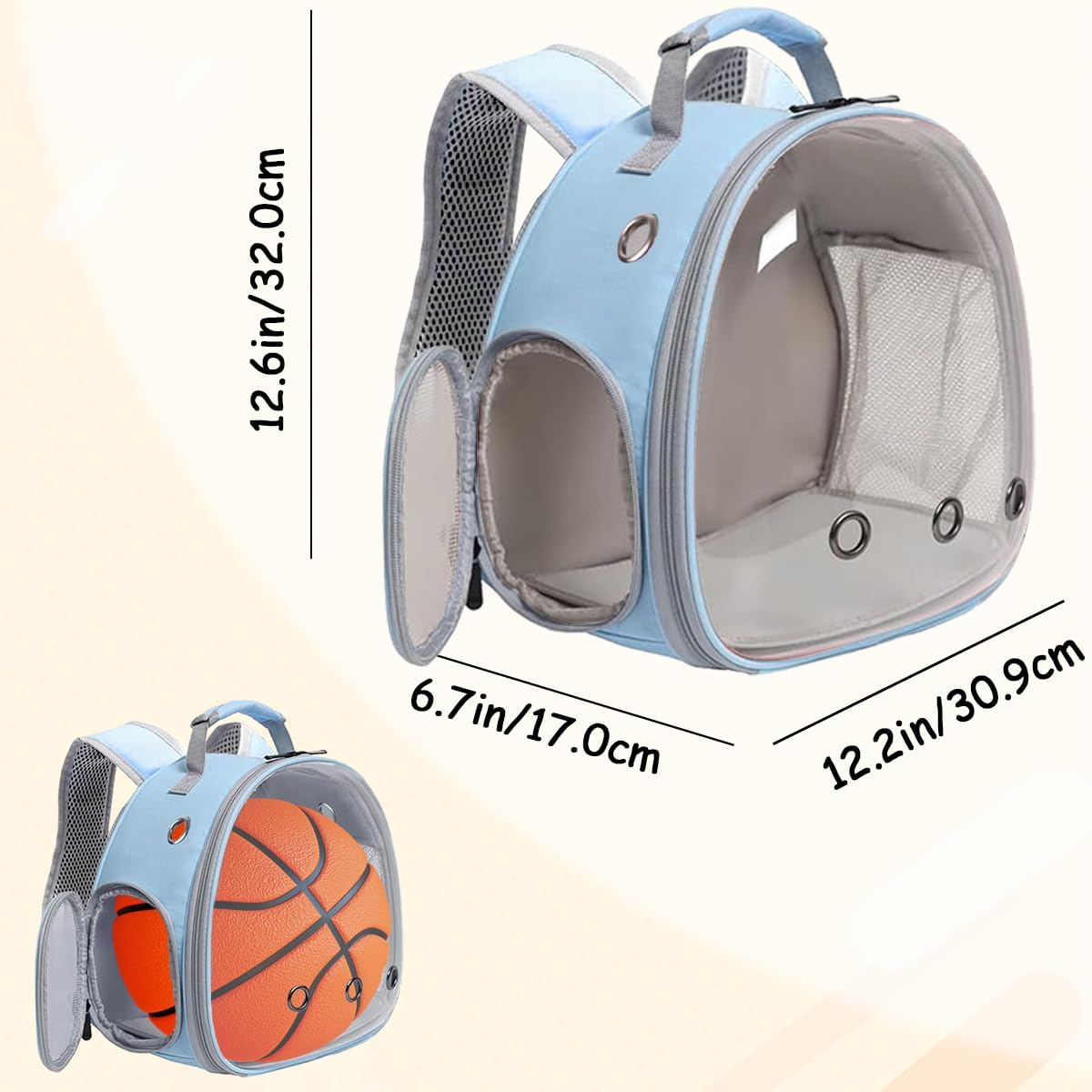 guinea pig carrier backpack and playpen set shown in use