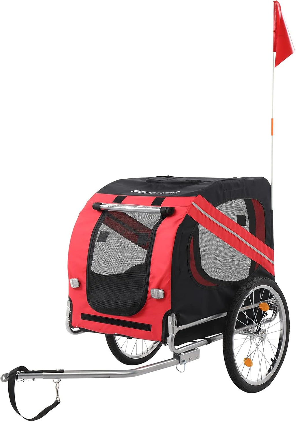 pexmor dog bike trailer, folding pet dog trailer, main product view