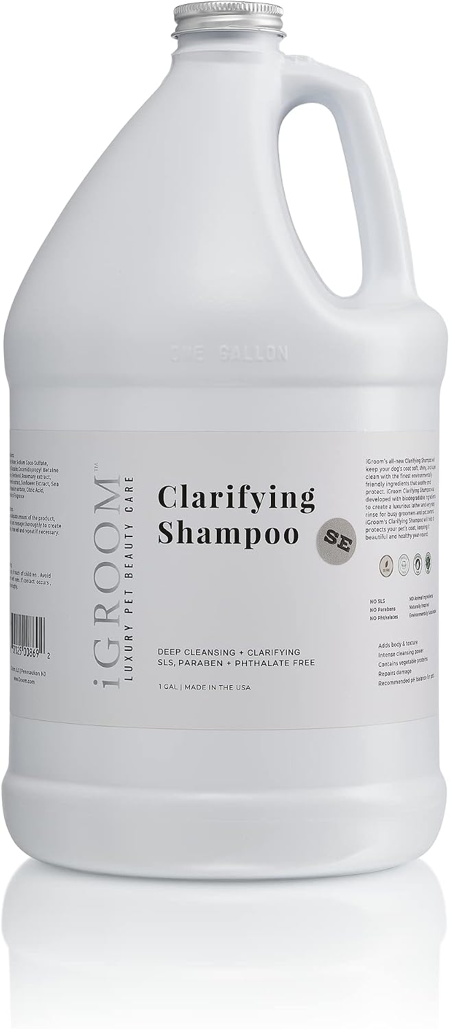 igroom clarifying dog shampoo, luxury pet beauty care, main product view