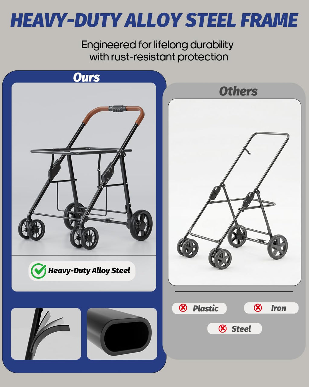 dog stroller for large & medium dogs up on a desk or shelf