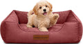 modern threads luxury dog bed - comfortable tufted, main product view