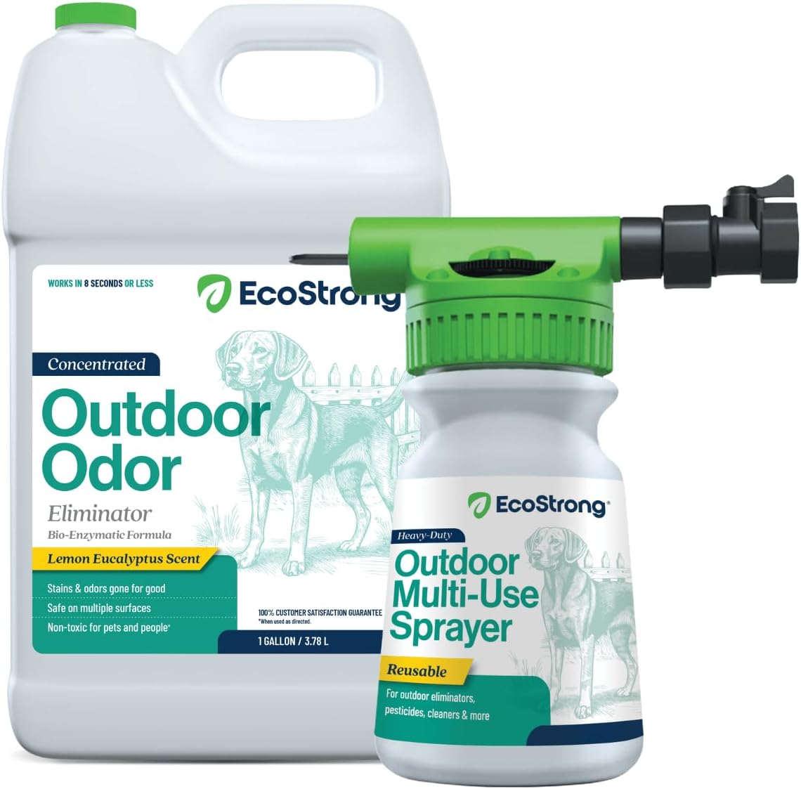 eco strong outdoor odor eliminator | outside dog, main product view