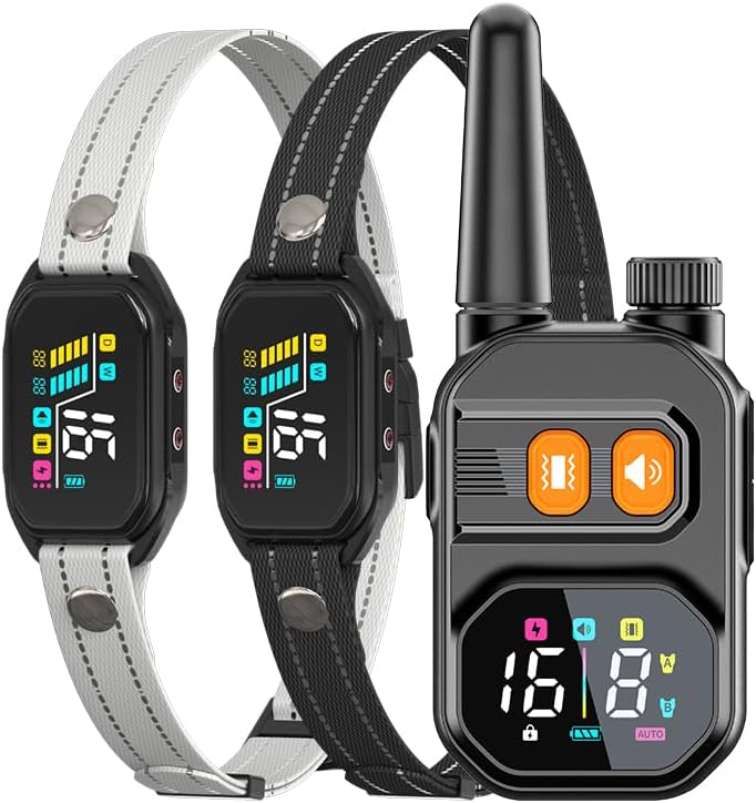 dog bark collar with remote: 2-in-1 bark &, main product view