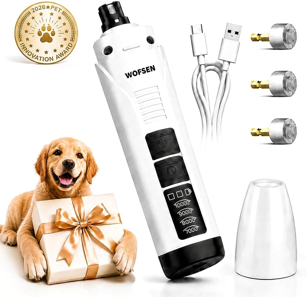 whisper-quiet dog nail grinder, safe & stress-free for, main product view