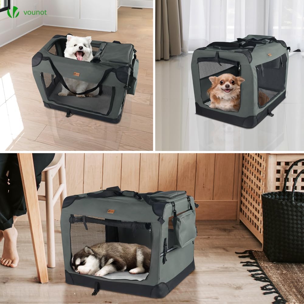 vounot pet carrier bag portable foldable dog cat showing dimensions