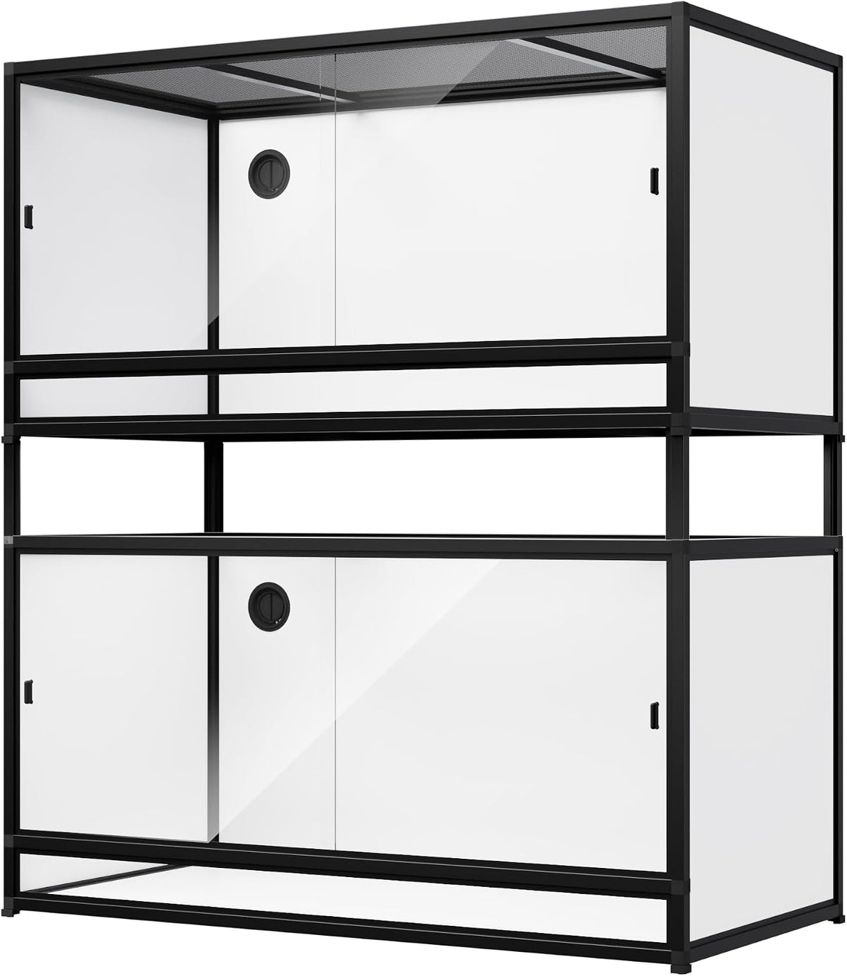 120 gallon 2-pack space-saving pvc reptile enclosure 48"x24"x24", main product view