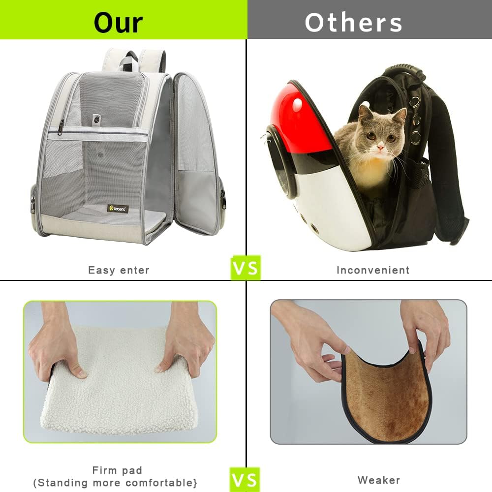texsens innovative traveler bubble backpack pet carriers for showing dimensions