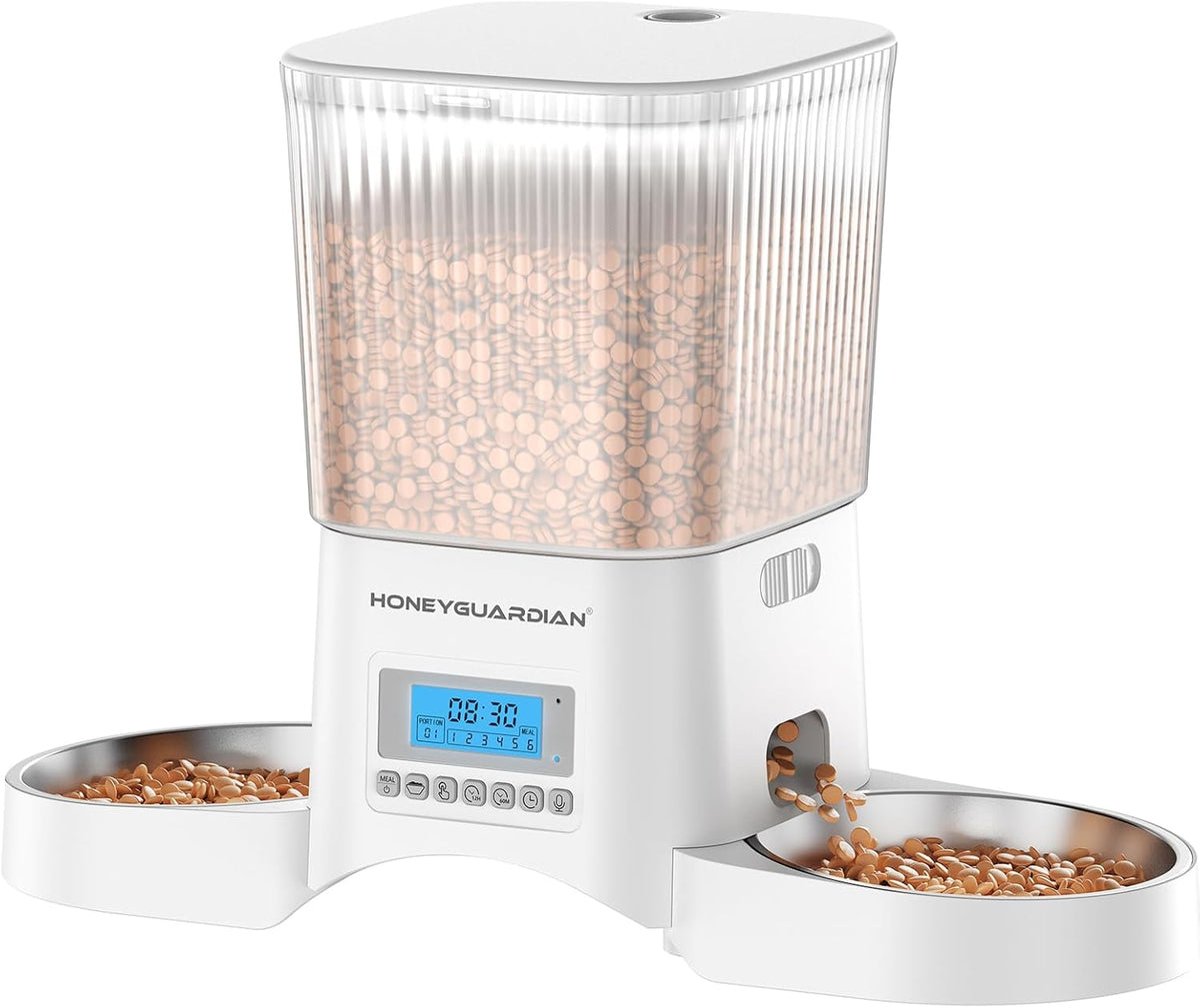 honeyguaridan automatic cat feeder for 2 cats,automatic cat, main product view