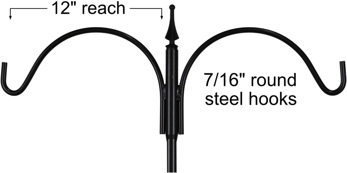 kettle moraine decorative bird feeder pole set with shown in use