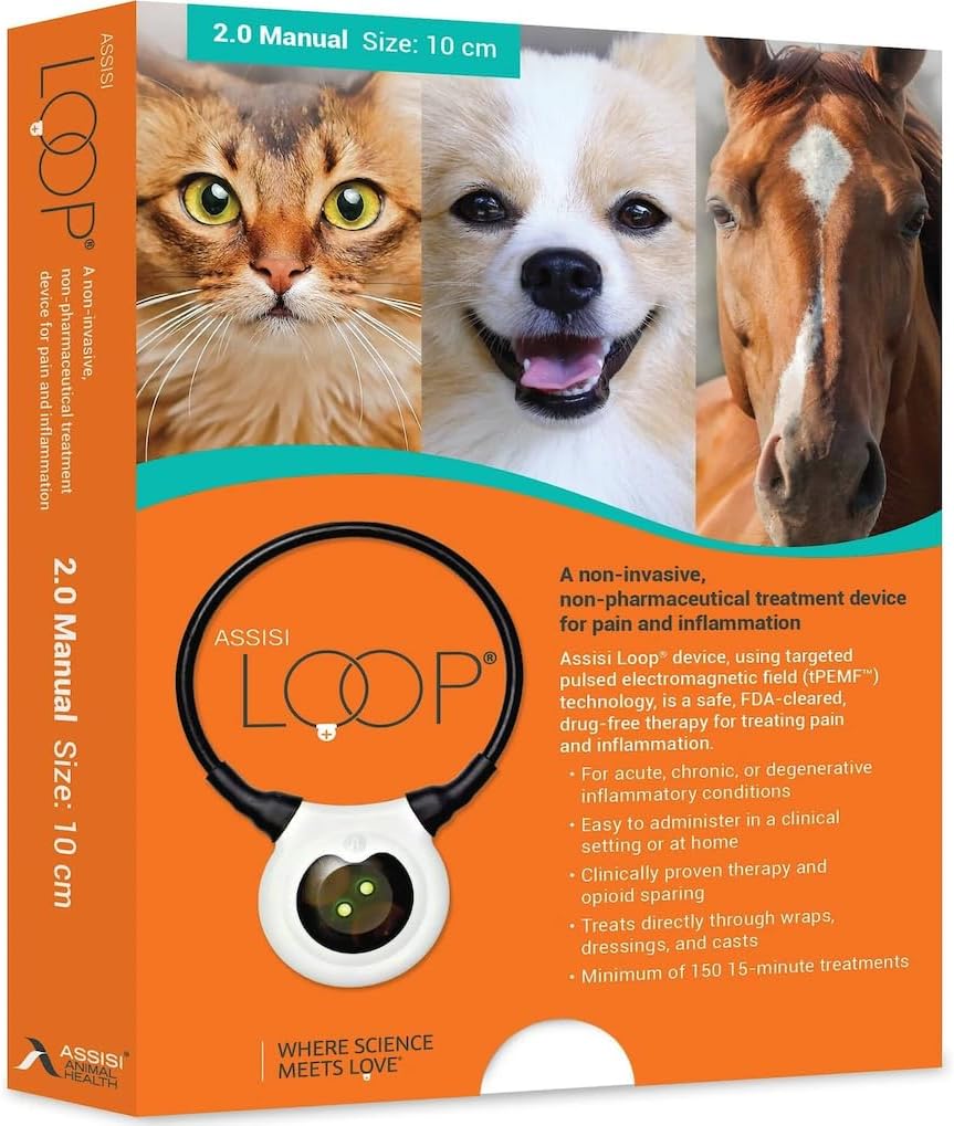assisi loop 2.0 manual tpemf device for dogs, main product view