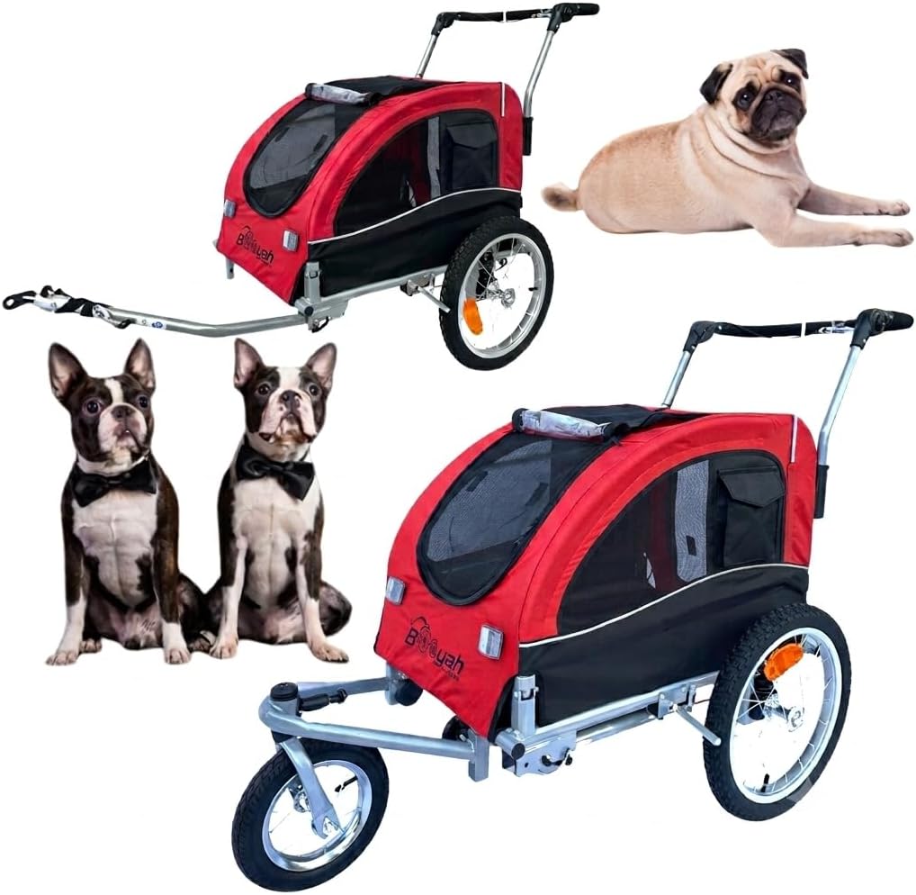 booyah medium dog stroller & pet bike trailer, main product view