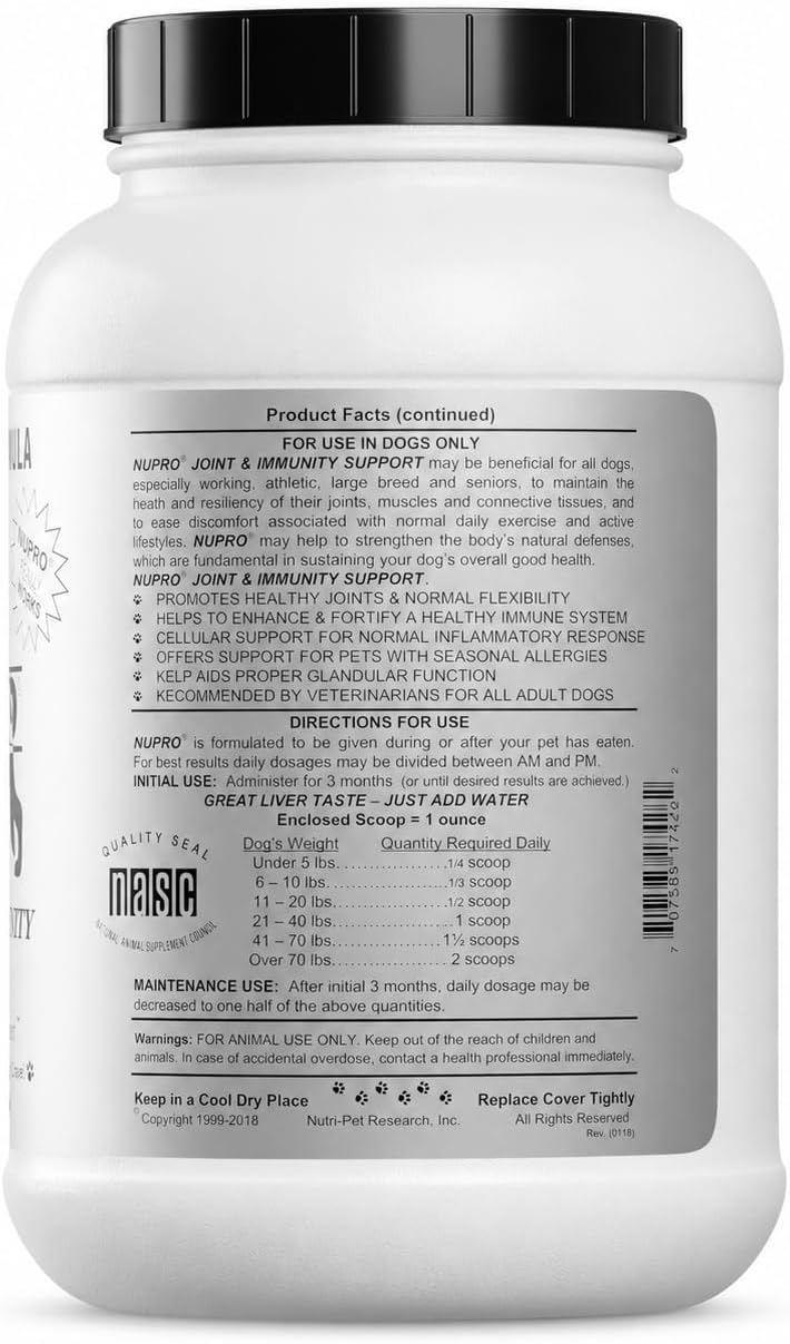 nupro® joint & immunity support, 5 pounds (5 shown in use