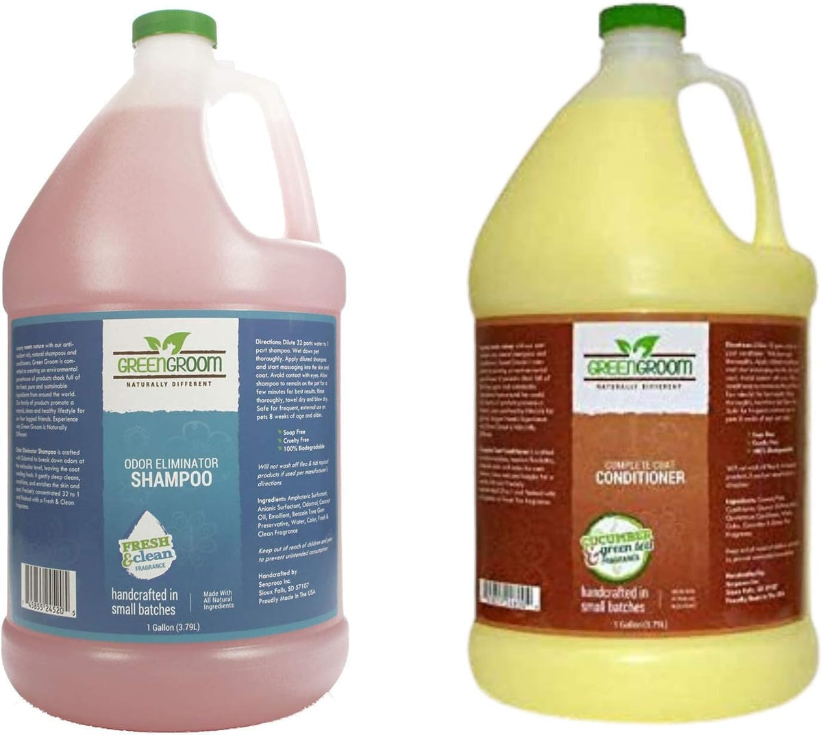 green groom odor eliminator shampoo and green groom, main product view