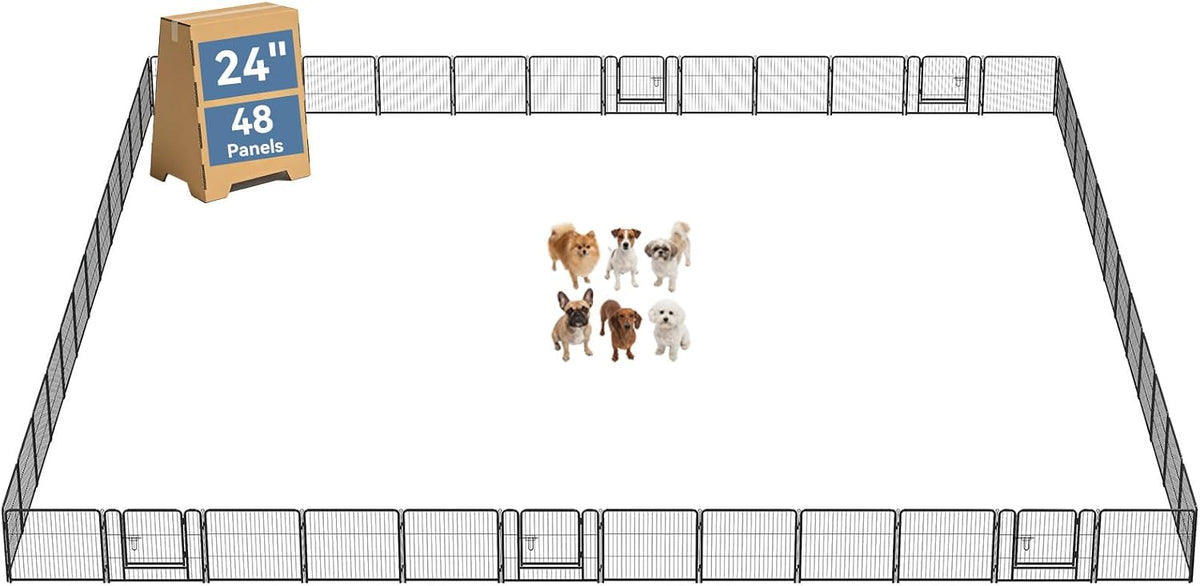 dumos dog playpen 24 inch 48 panels indoor, main product view