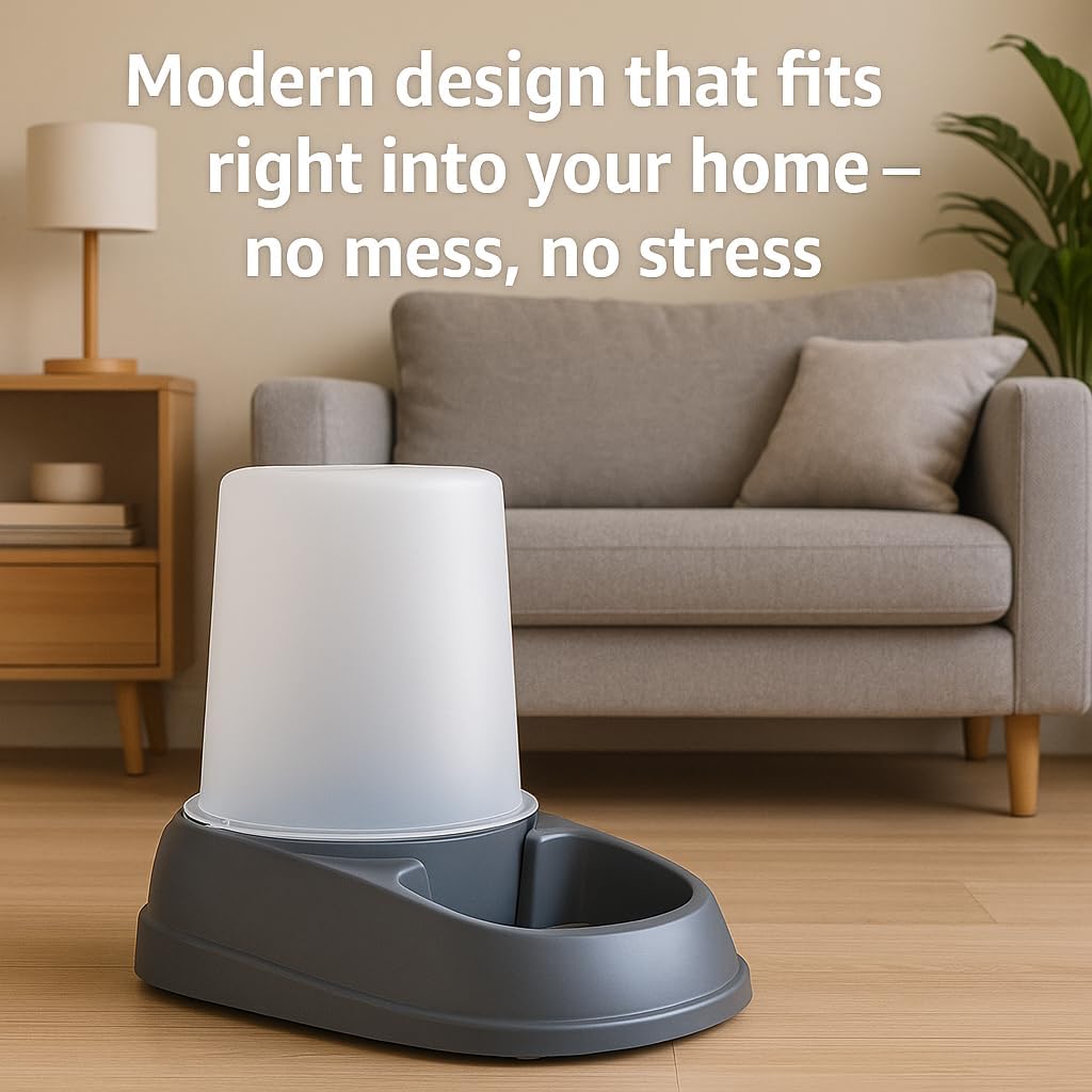flamingo automatic pet feeder and water dispenser –, close-up detail