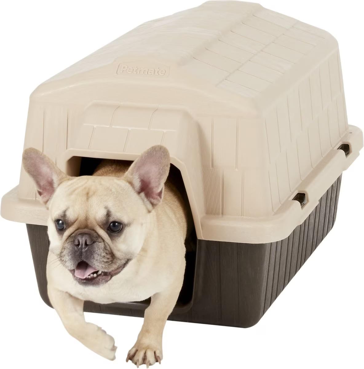 petmate barnhome iii, 25-50lbs, made in usa showing dimensions