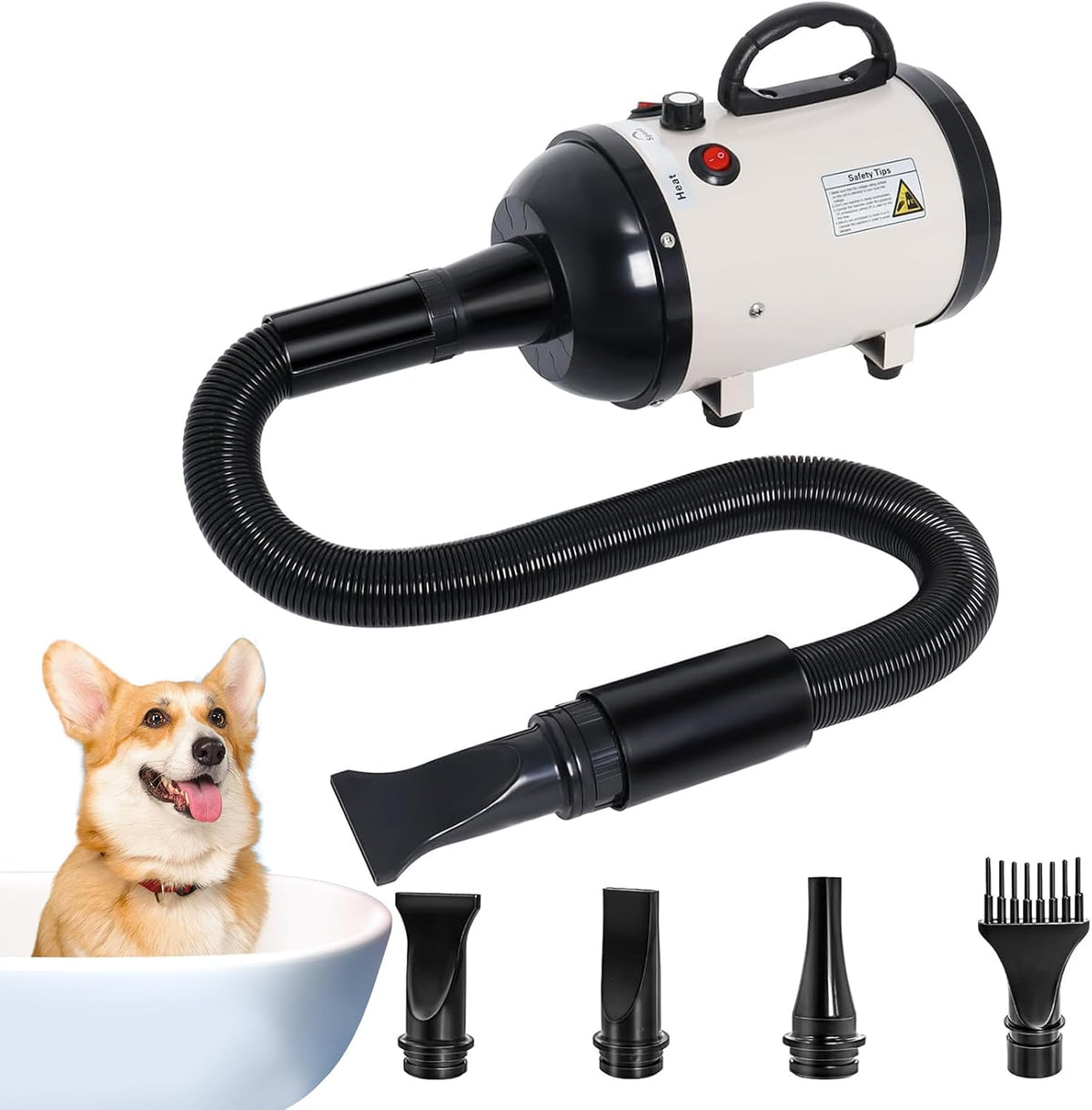 dog dryer for large dogs, 5.2hp 3800w high, main product view