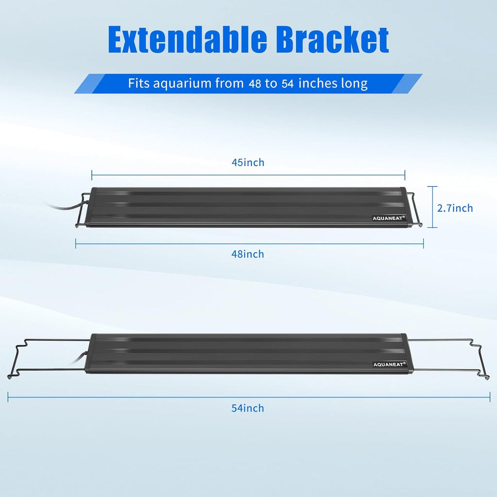 aquaneat led aquarium light full spectrum for 48, close-up detail