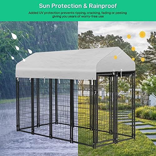 paylesshere welded wire dog kennel heavy duty playpen, close-up detail