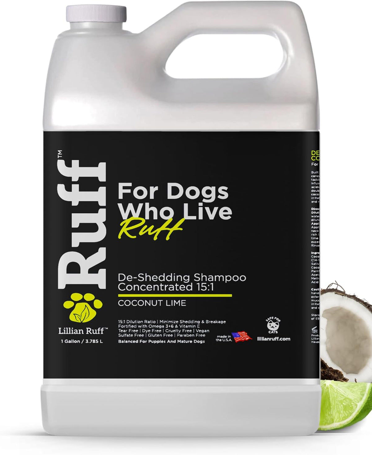 ruff by lillian ruff 15:1 concentrated deshedding dog, main product view
