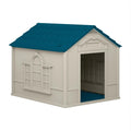 suncast outdoor dog house with door - water, main product view