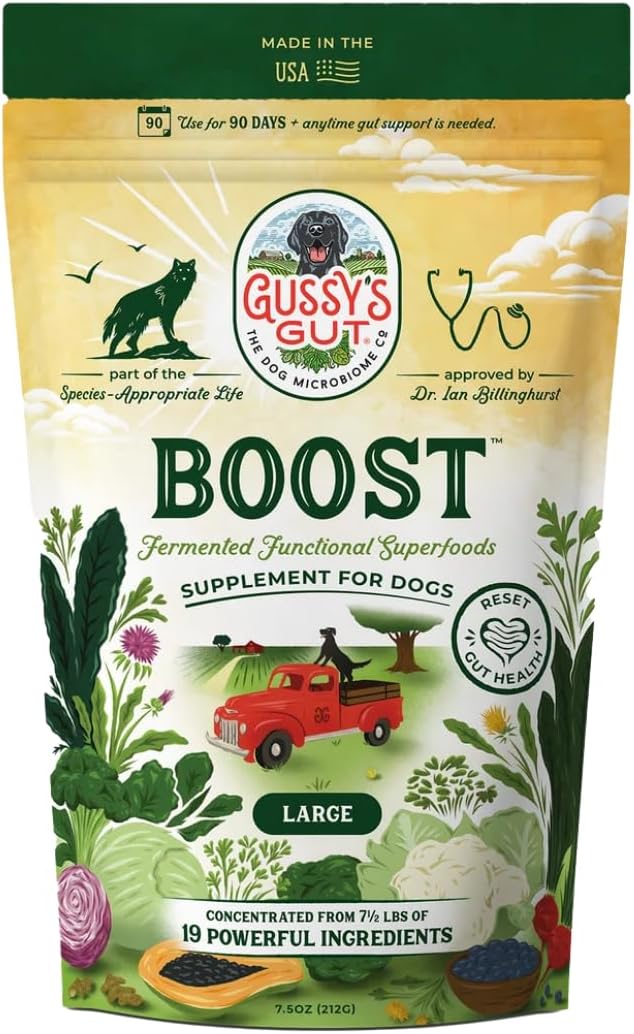 boost fermented prebiotic & probiotics for dogs gut, main product view