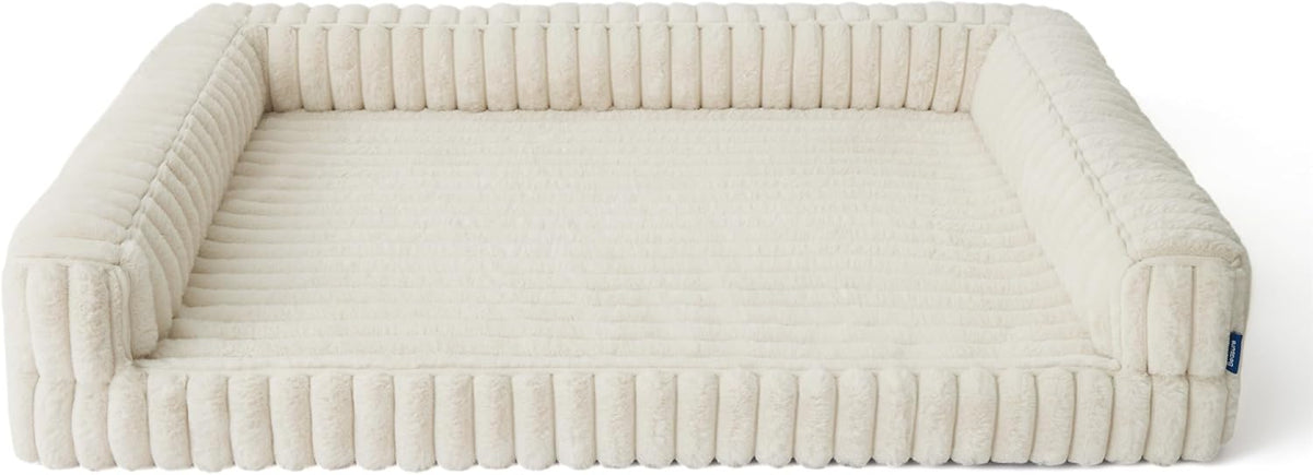 bedsure comfyfleece® memory foam orthopedic dog bed medium, view 11