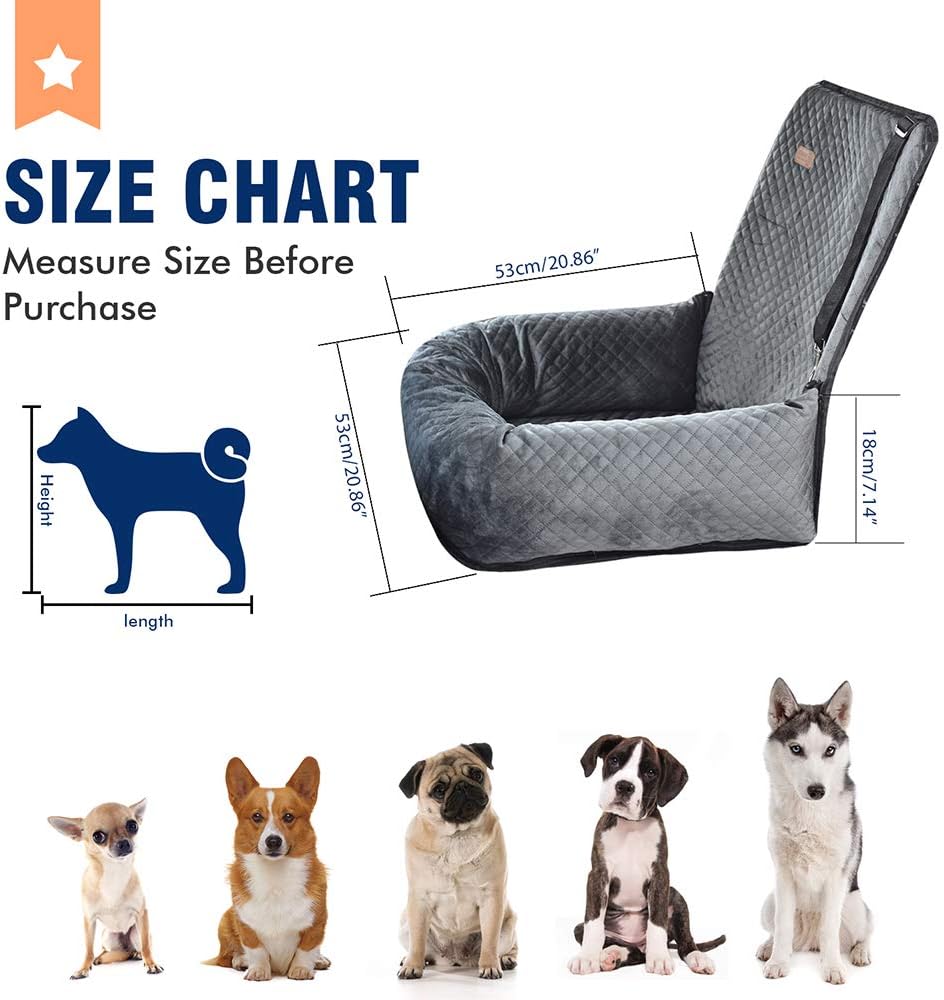 dog car seat pet booster seat pet travel shown in use
