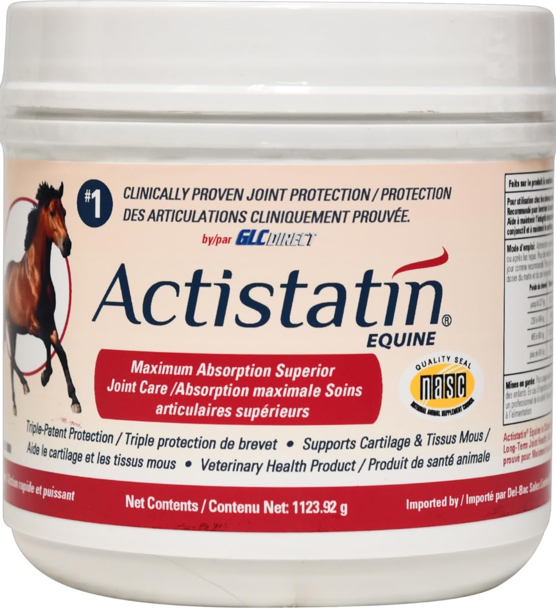 actistatin equine powder - horse joint supplement, main product view