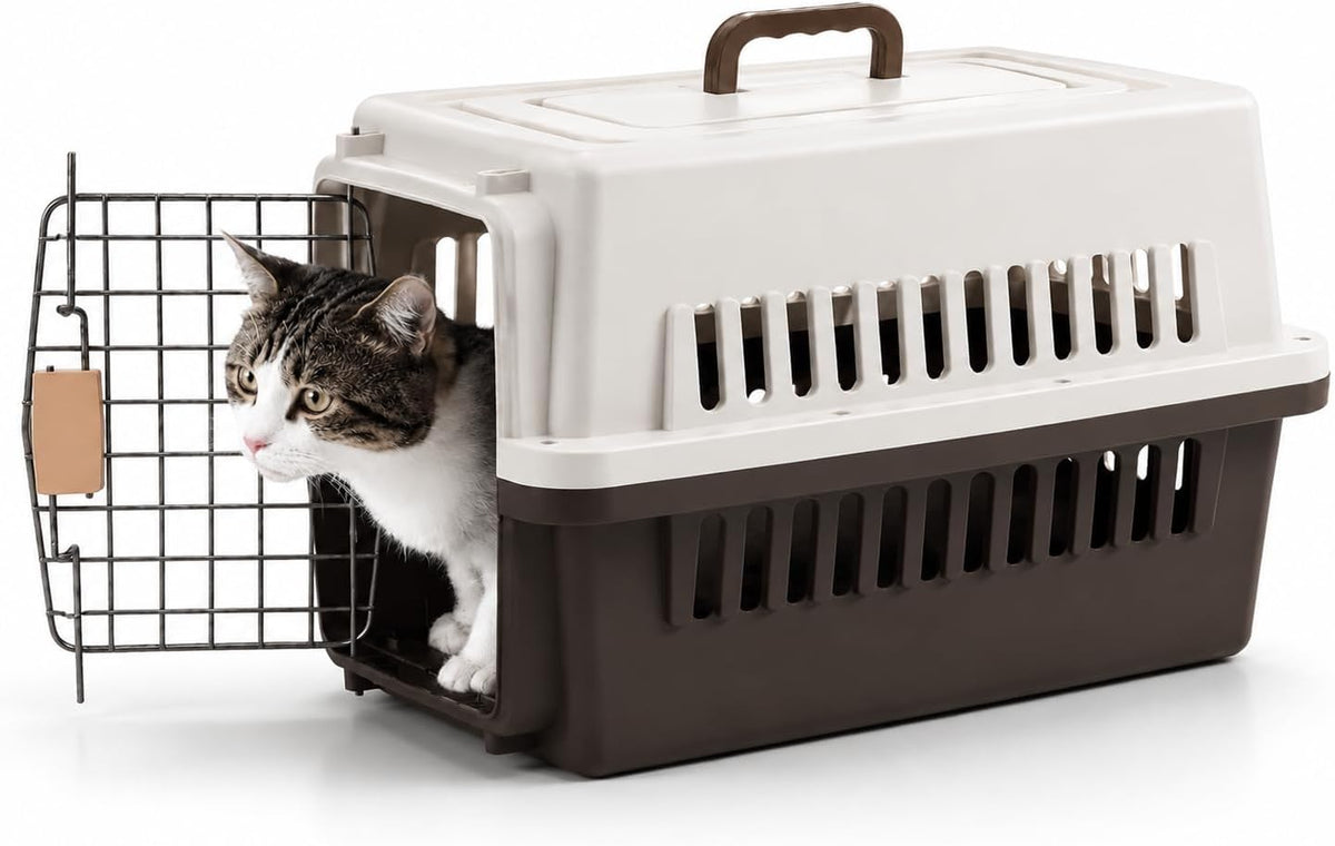 pets carrier,kennel,19in,long,hard-sided,for cat up to 14lb,suit for airline/road, main product view