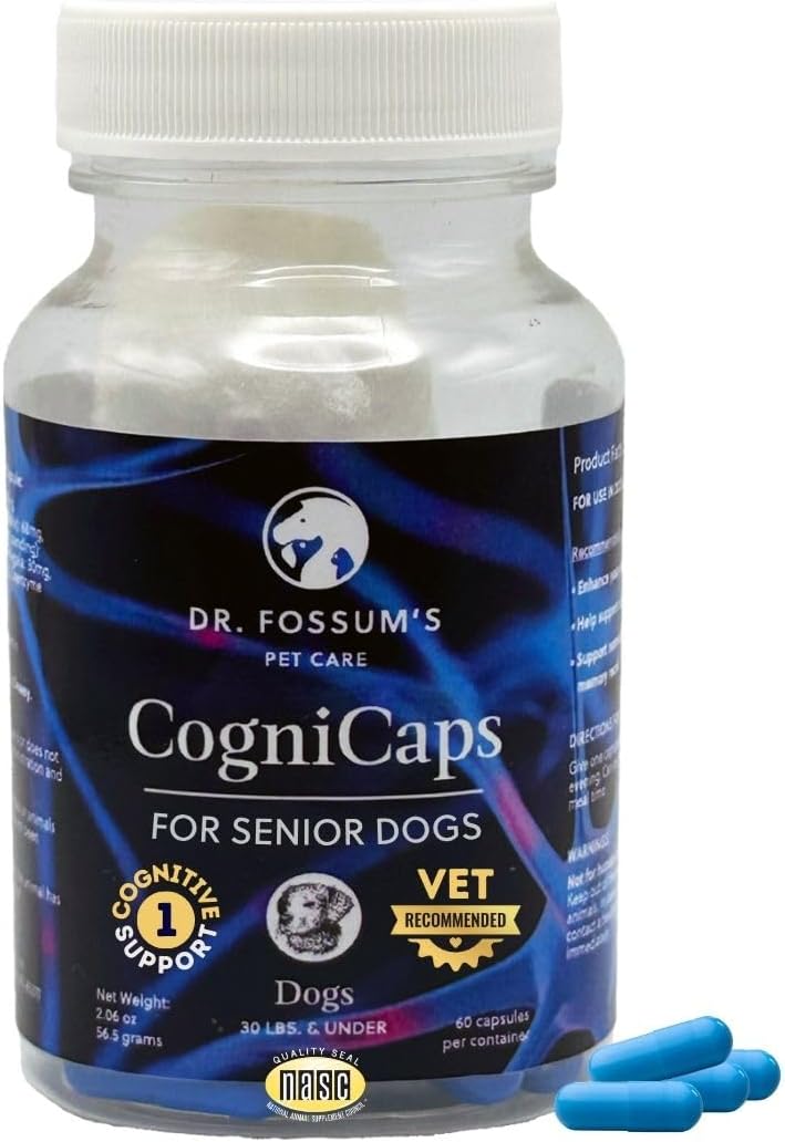 cognicaps dog dementia calming cognitive supplement - clinically, main product view