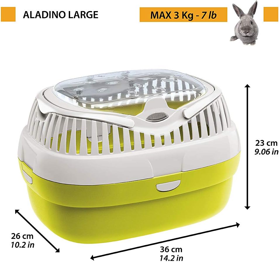 ferplast hamster and other small rodent carrier aladino shown in use