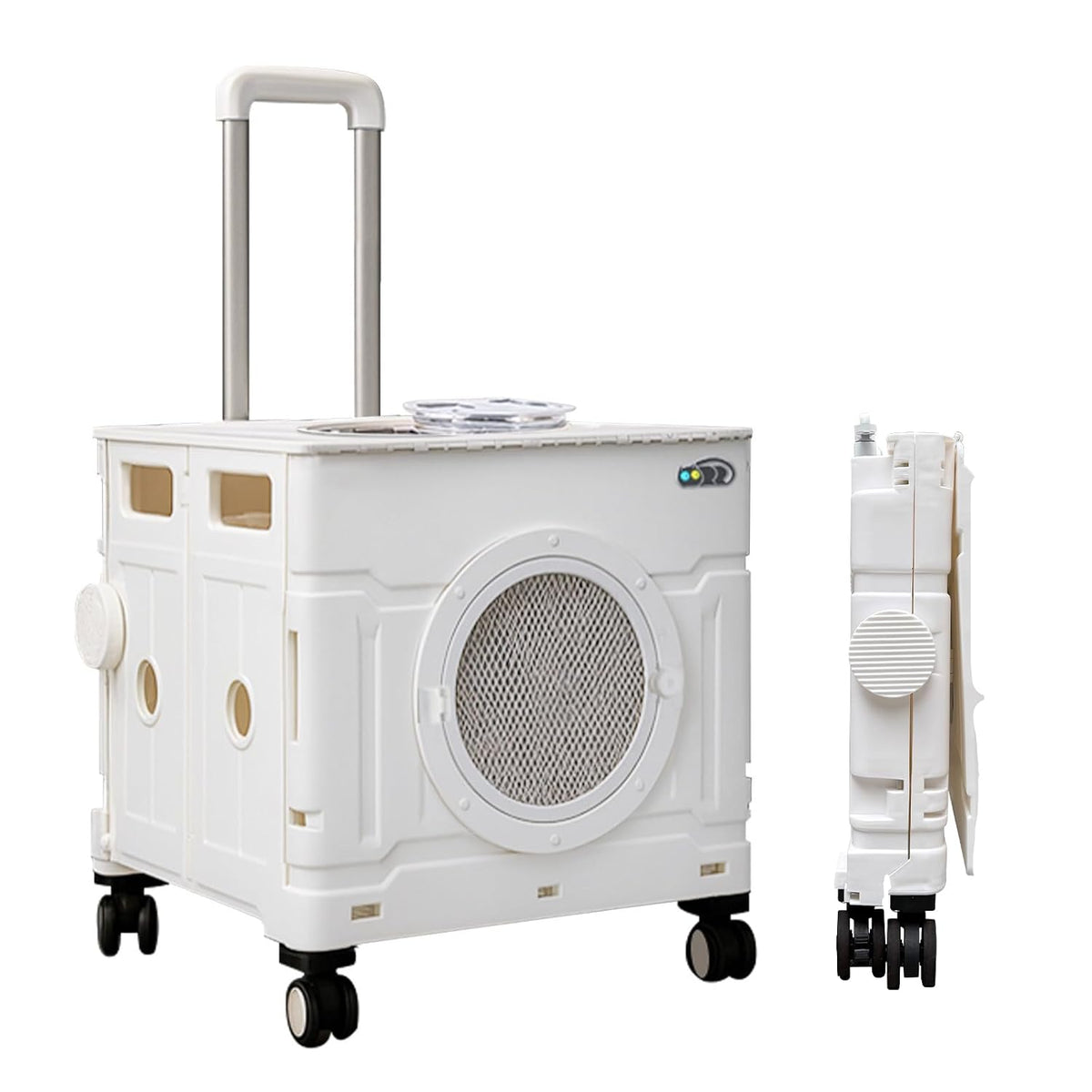 collapsible cat & small dog carrier with wheels, main product view