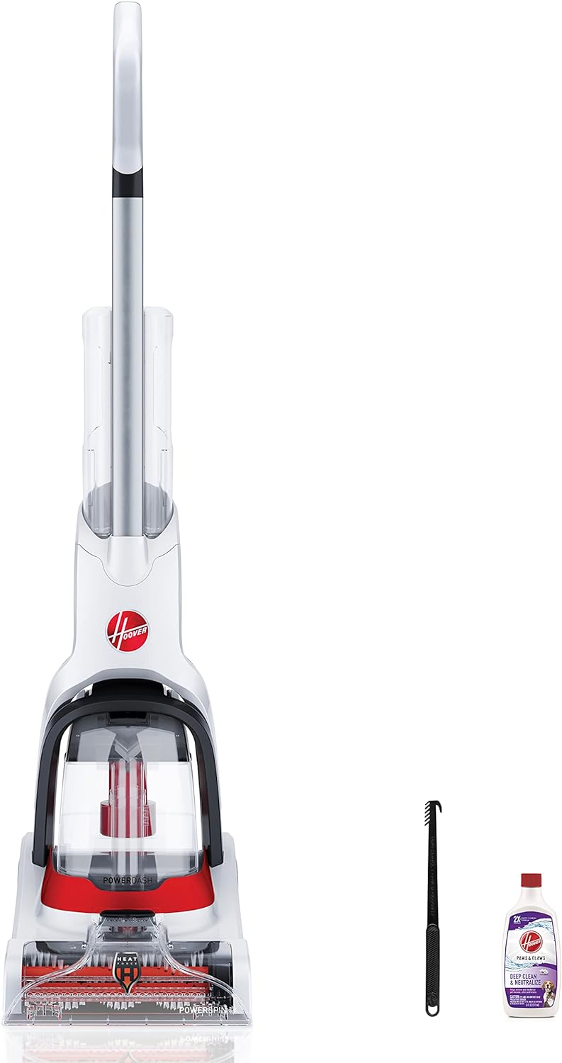 hoover powerdash pet+ compact carpet cleaner, lightweight carpet, main product view