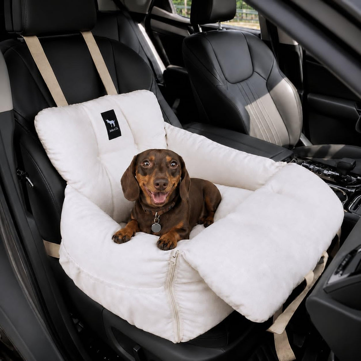 jacko & co - premium dog car seat, main product view