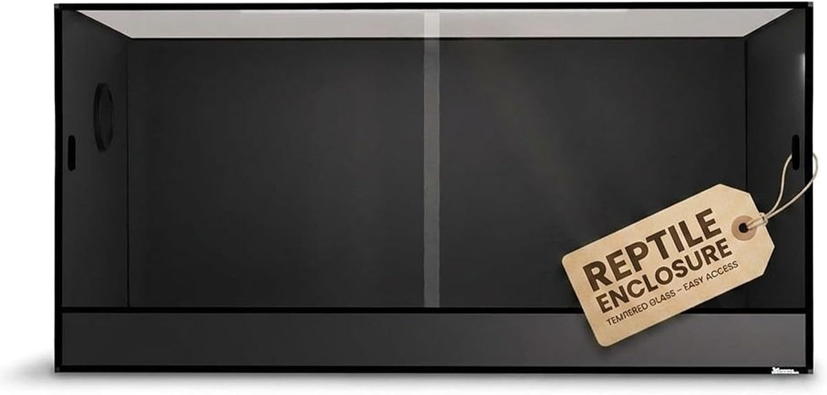 120 gallon reptile enclosure 48x24x24–premium tempered glass terrarium, main product view