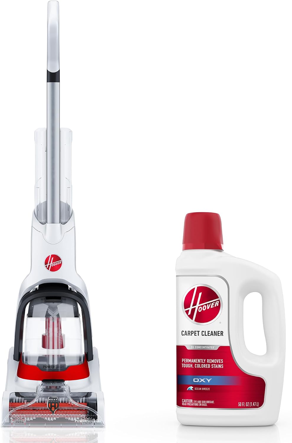 hoover powerdash pet+ compact carpet cleaner machine, fh50704v, main product view