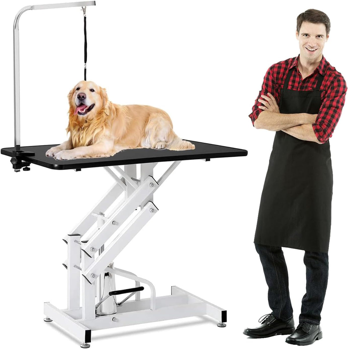 hydraulic dog grooming table for large dogs, heavy, main product view