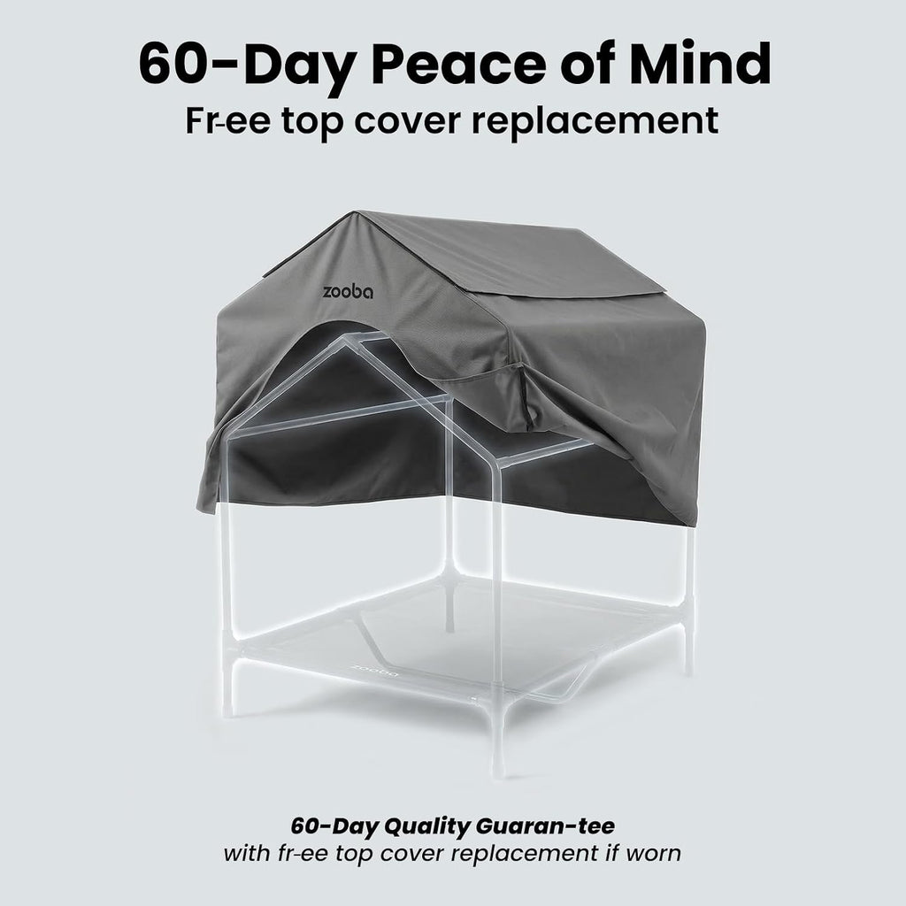 zooba 42” outdoor dog house for large breeds, package contents
