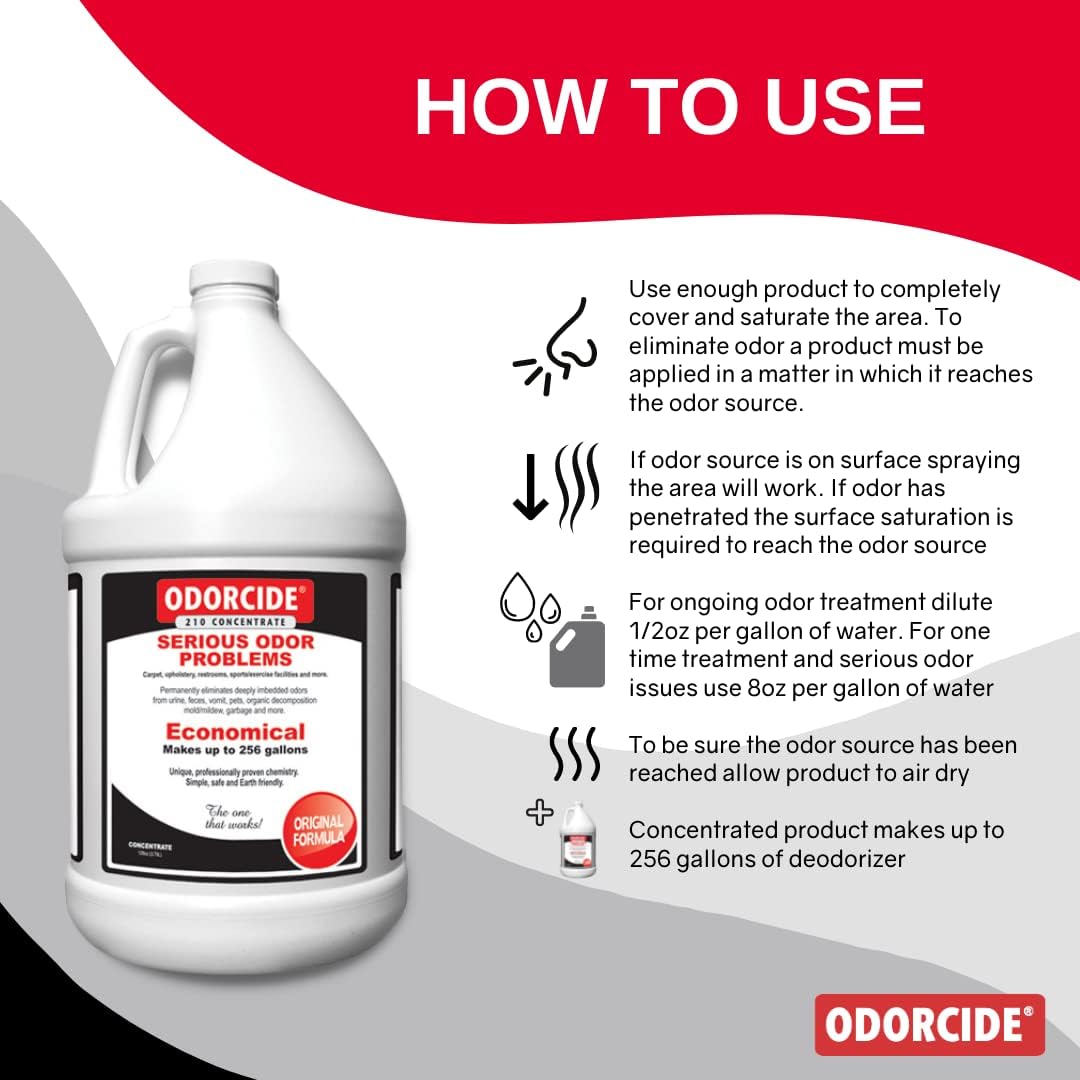 odorcide odor eliminator concentrate: odor eliminator for strong shown in use