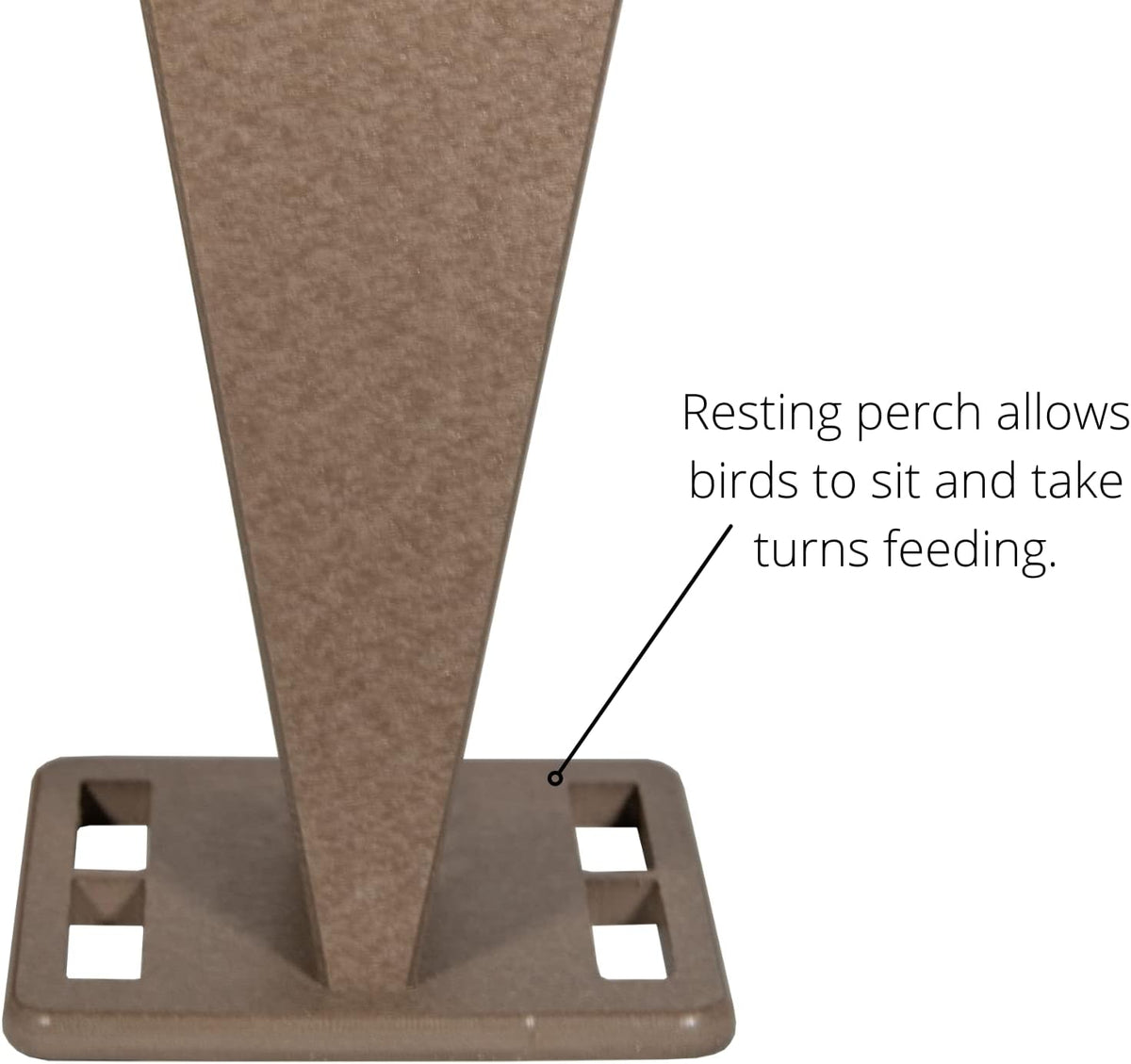 jcs wildlife poly lumber hanging whole peanut feeder showing dimensions
