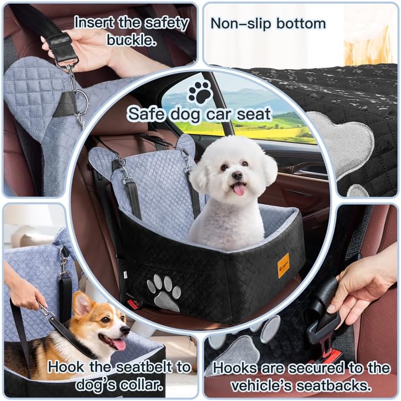 dog car seats for small/medium dogs up to, close-up detail