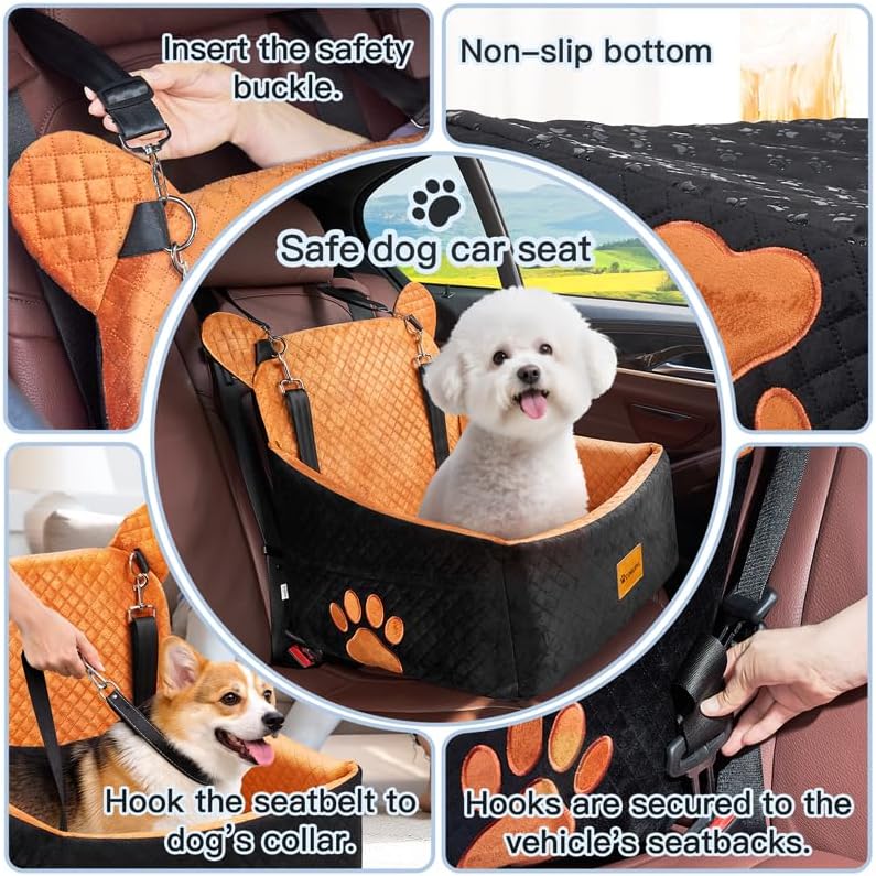 dog car seats for small/medium dogs up to, close-up detail
